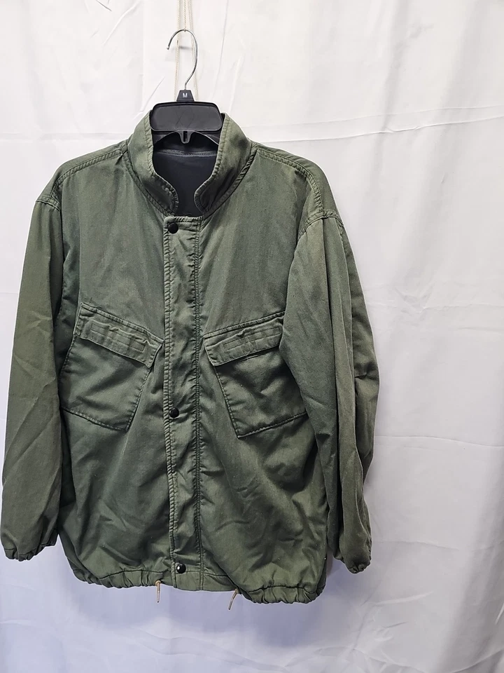 Vtg Military Green Chemical Protective Suit Jacket 8415-00-177-5007 Mens Sz Sm - Image 3 of 4