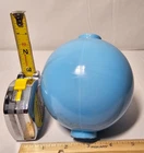 Antique Vintage Light Robins Egg Blue Milk Glass Lightning Rod Ball