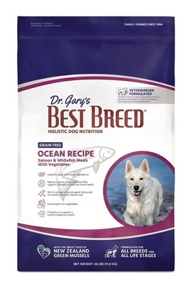 Dr. Gary's Best Breed Grain Free Ocean Recipe Slow-Cooked in USA, Natural Dry Do