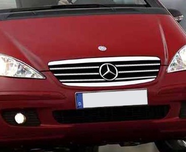 Baguette de calandre chromée pour Mercedes Classe A W169, finition miroir élégante