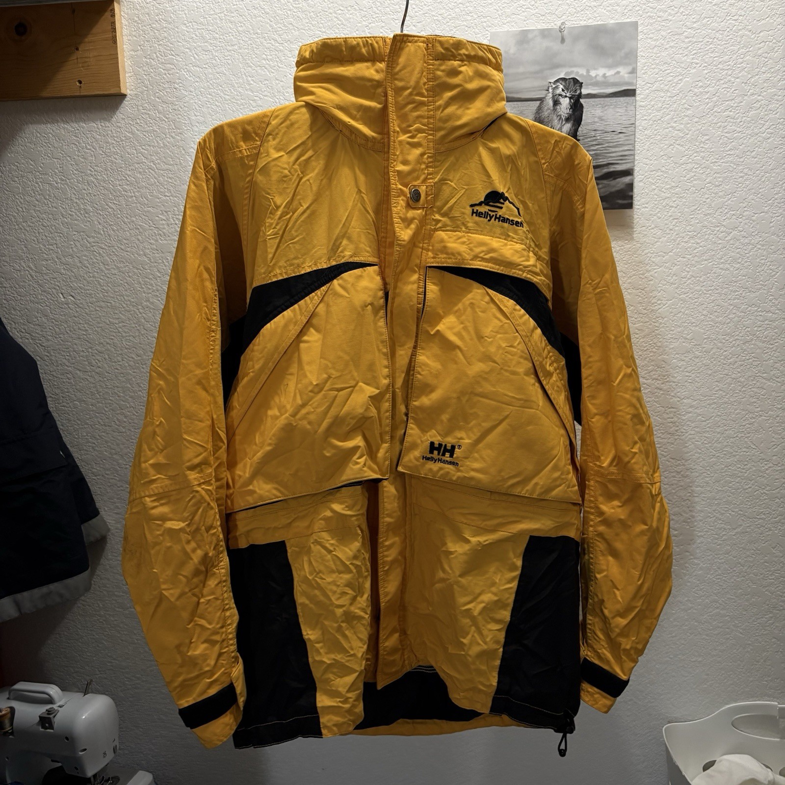 Helly Hansen HellyTech Colorblock Yellow Black Ho… - image 1