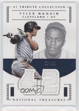 2016 Panini National Treasures 42 Tribute Jerseys 6/99 Tyler Naquin #42-TN oh9