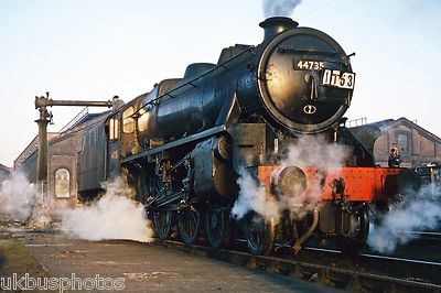 British Rail LMS Stanier No.44735 on Nottingham Shed 31/03/65 Rail Photo R0054