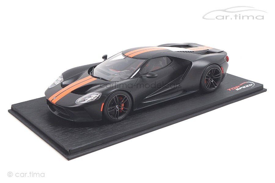 フォードGT Ford GT Matte Black/Competition Orange Topspeed 1:18 TS0092
