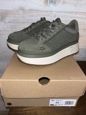 UGG MARIN LACE LOGO 2' PLATFORM SNEAKERS - Burnt Olive- US size 10 - New in Box