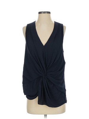 Cinq à Sept Women Black Sleeveless Blouse S