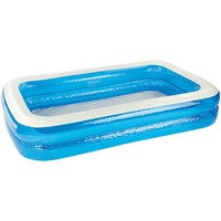 Speeron Swimmingpool: Jumbo-Planschbecken, Aufblasbarer Pool, 242 X 155 X 51 Cm