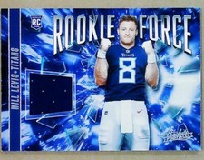 2023 Absolute Rookie Force #RF-4 Will Levis RC Used Jersey Tennessee Titans 