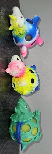 3 Squishy Soft Stress Relief Ball Toy Figure- Unicorn, Lama And Dinosaur - Picture 6 of 10