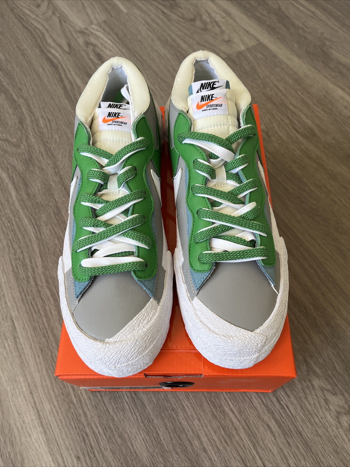 SACAI X NIKE Nike Blazer Low x Sacai verde classico. Taglia 10 5