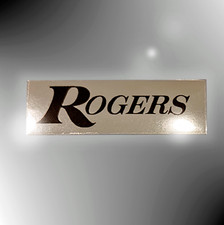 Rogers retro/vintage REPRO Silver label sticker
