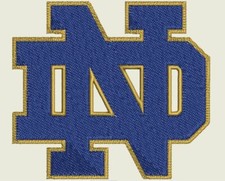 Notre Dame Machine Embroidery Team Logos - 20 Designs - CD/USB - 12 Formats