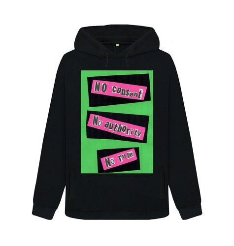 No Consent - Felpa con cappuccio donna - Foto 1 di 2