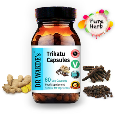 DR WAKDE'S Trikatu Kapseln | 60 Vegi Caps | Ayurveda-Supplement | Vegan | 100...