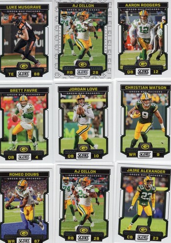 Green Bay Packers 2023 Score Team Lot w/Rookies/Insert