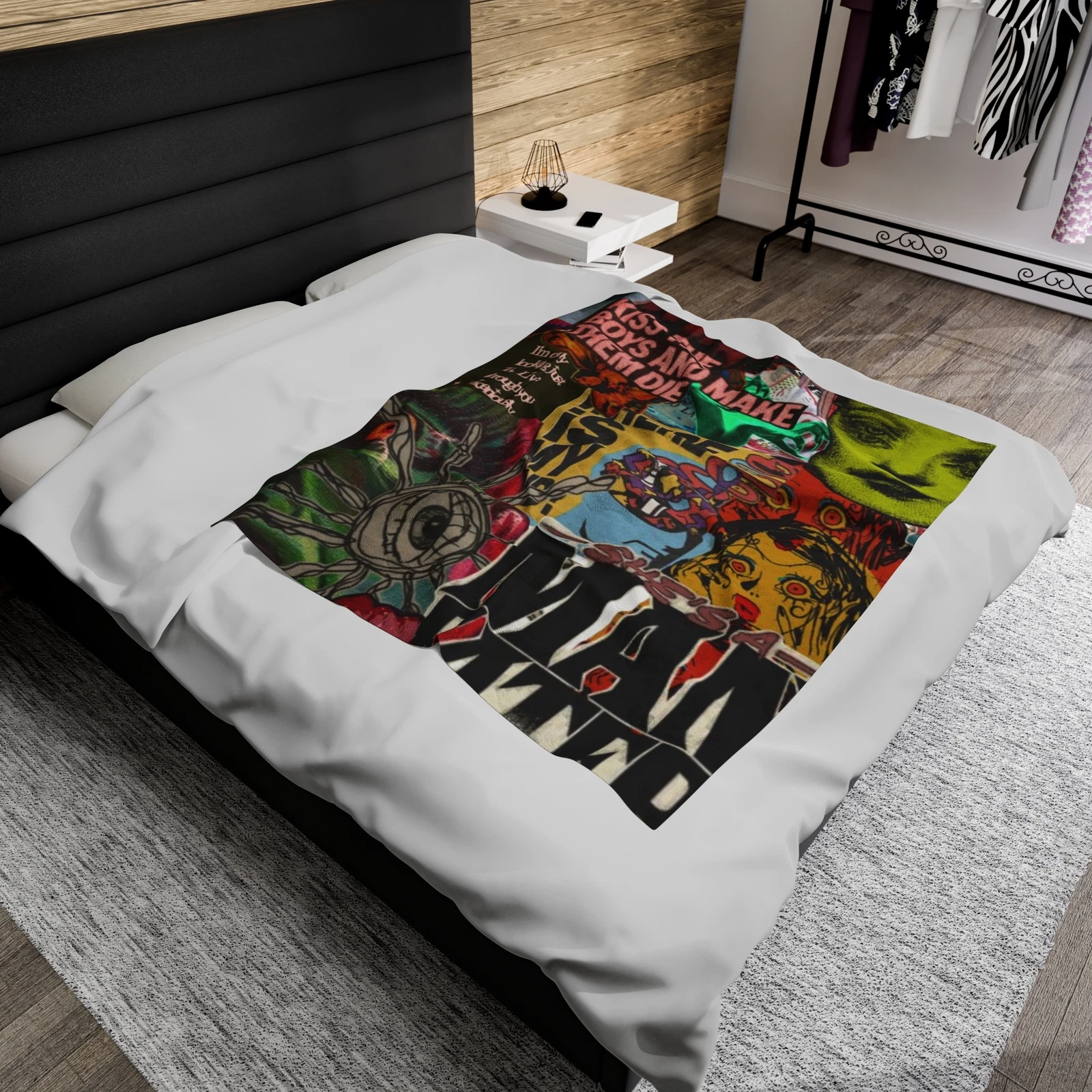 She's a Man Eater Fleece Blanket
