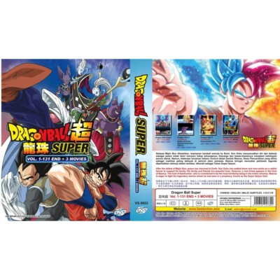 Dragon Ball SUPER DVD Anime Complete TV Series (1-131 End +3