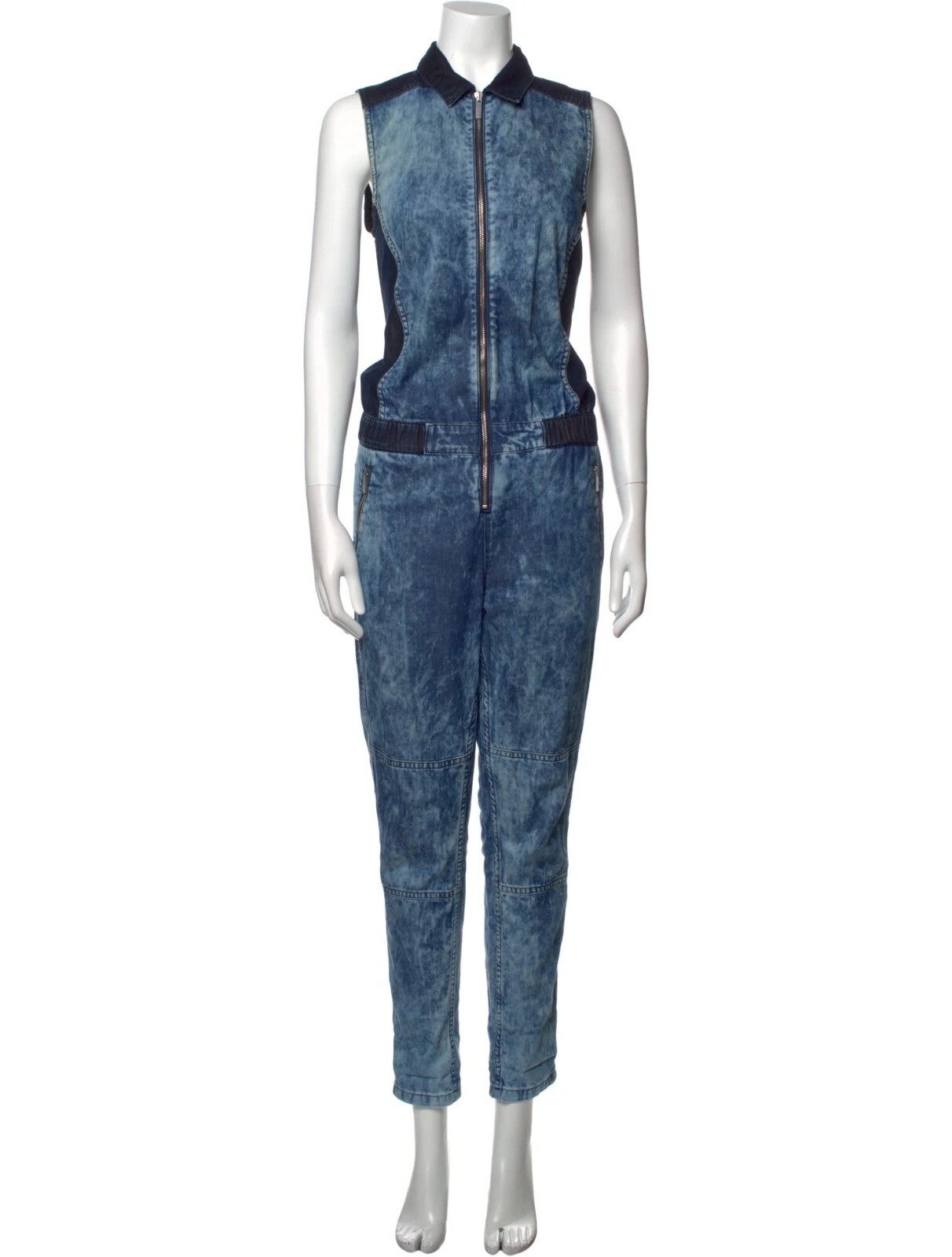 Karen Millen Acid Wash Denim Jumpsuit, Denim Size 8 Very Rare! image 5