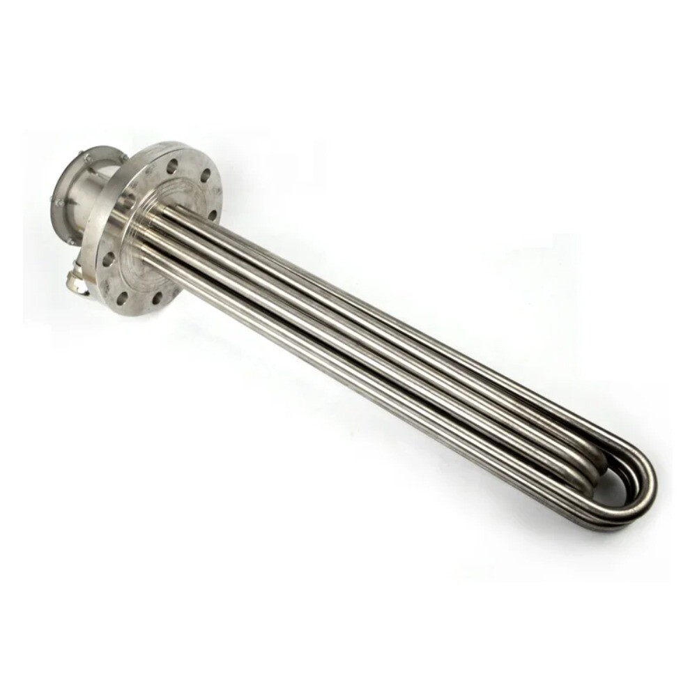 Industrial Electric Flange Boiler Heater Tubular Immersion Heater for Oil  Tank