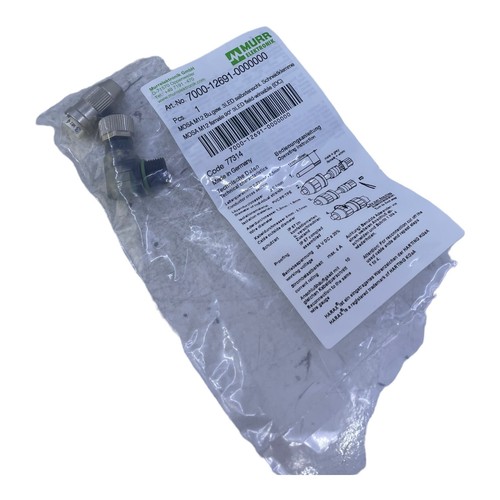 Murr 7000-12691-0000000 M12 Bu. 90° A-kod. Schneidklemmanschluss 3LED VE:5stk/pc - Picture 11 of 12