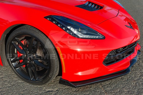 For 14-19 Corvette C7 | Z06 Stage 2 CARBON FLASH Side End Caps Winglet Extension - Picture 6 of 10