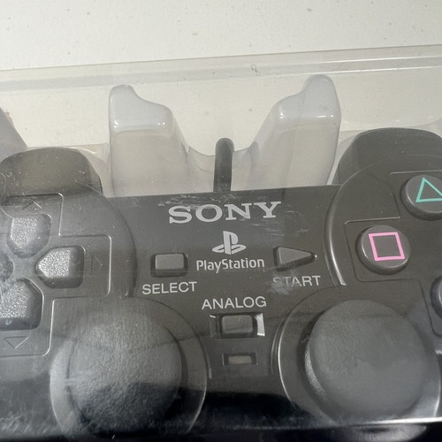 Mando Analógico Playstation 2 Sony Original OEM Negro 2006 Nuevo Sellado de Fábrica - Imagen 3 de 9