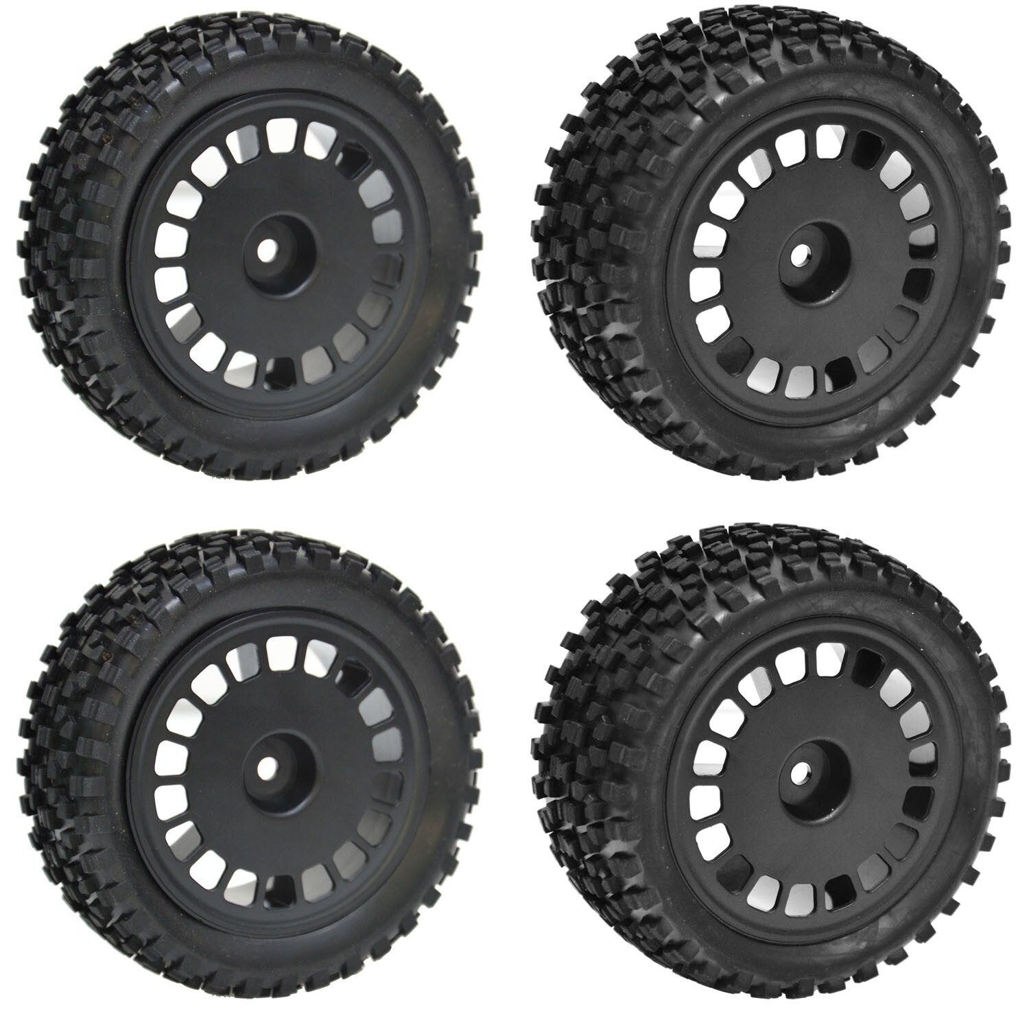Wheels Rims Tires 12mm Hex Hub for Tamiya TT-02B DT-02 1/10 RC Buggy Car Upgrade