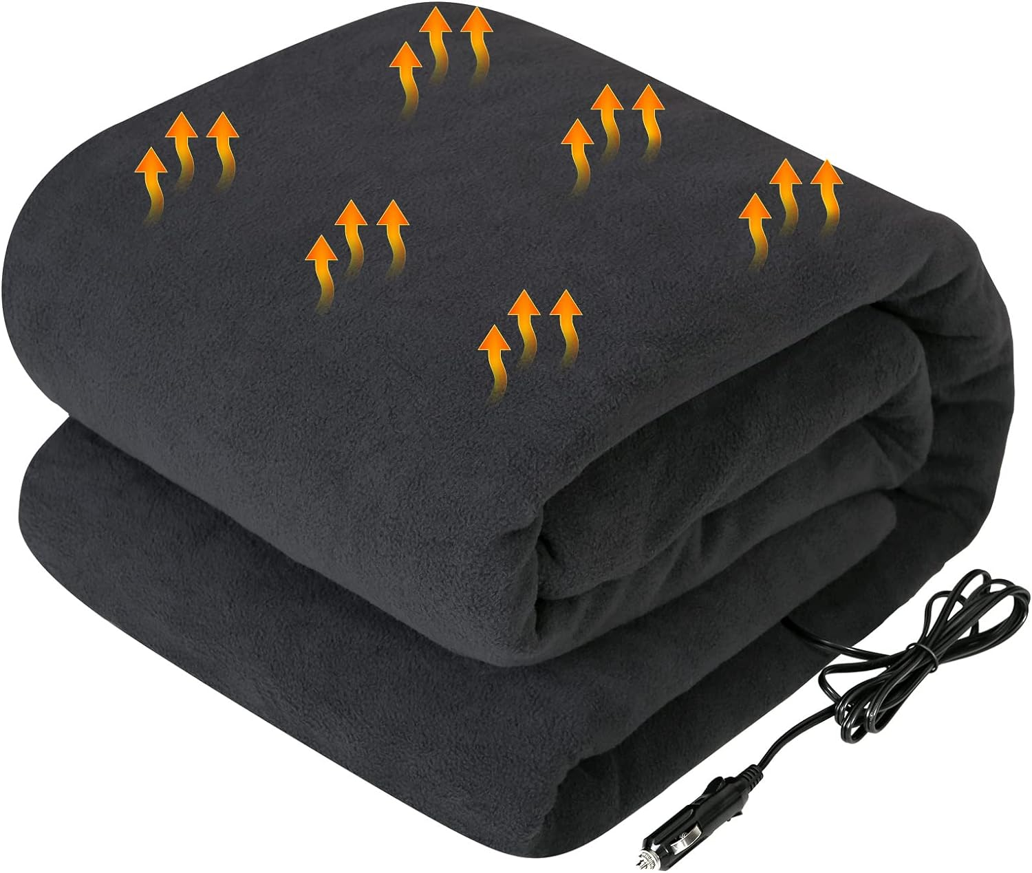 12V Heated Car Blanket for Vehicles - Portable Electric Warming Throw for Cars Trucks SUVs RVs