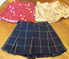 Girls Lot Of 3 Fall School Skirt Skort Size 4 5 Gymboree Zara Kids Talbots