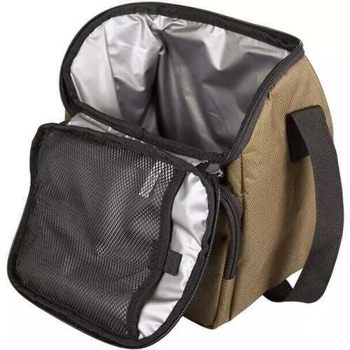 WOLVERINE 12-Can Insulated SOFT Lunch COOLER. Brown. handle pocket strap - Picture 3 of 11