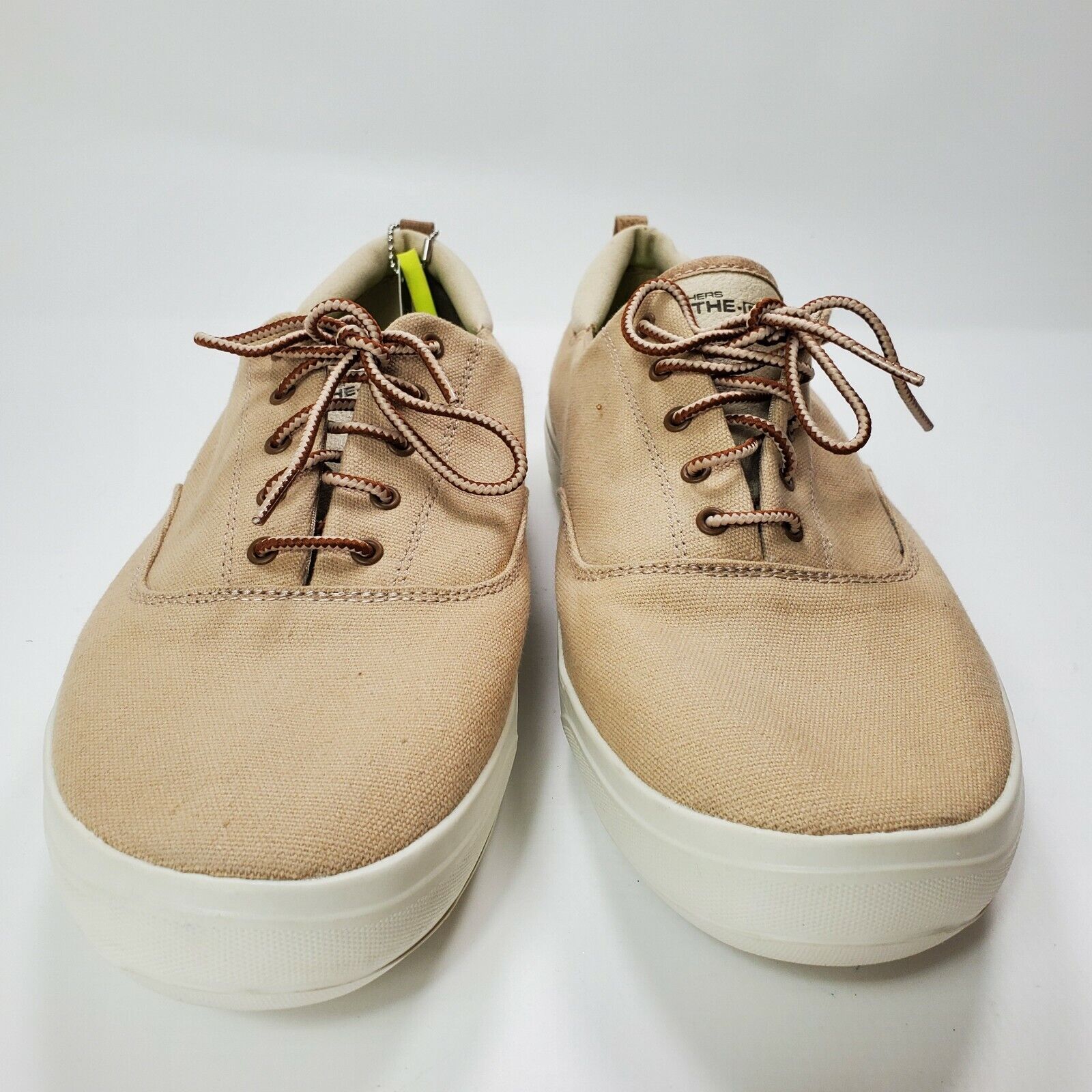 pastel gravedad Rosa SKECHERS Men's GOvulc 2 Men's Beige Lace Up Shoes Canvas Size 11.5 | eBay