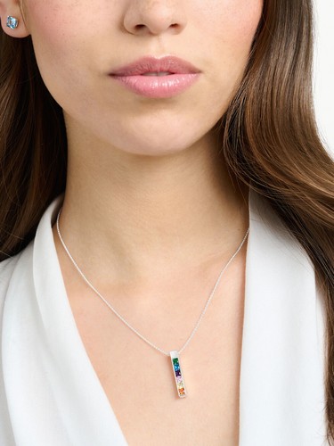 Thomas Sabo KE2113-166-7 Stone Rainbow Collare da donna, regolabile - Foto 3 di 4