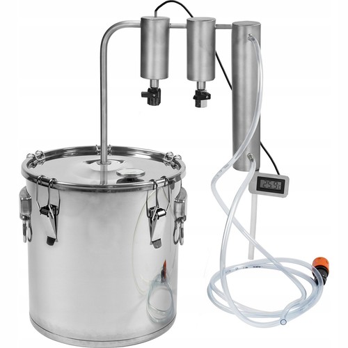 Edelstahlbrenner mit elektrischer Destillieranlage Destilliergerät 18L 30L KEG