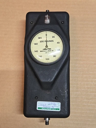 Used Ametek Spring Push Pull Force Gauge 200 Pounds