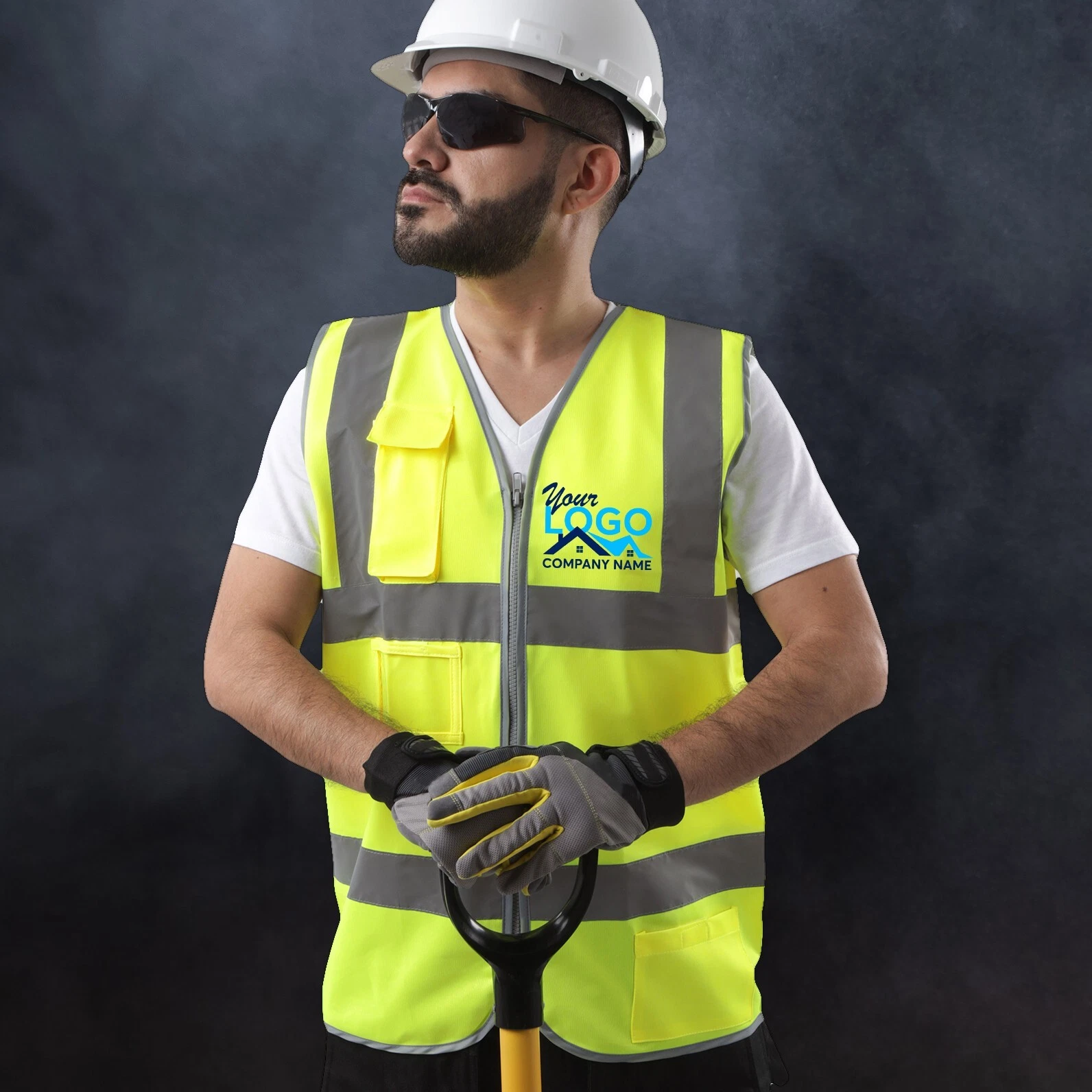 Pack of 10 Custom Hi-Vis Safety Vests – Full-Color Personalized Print image 8