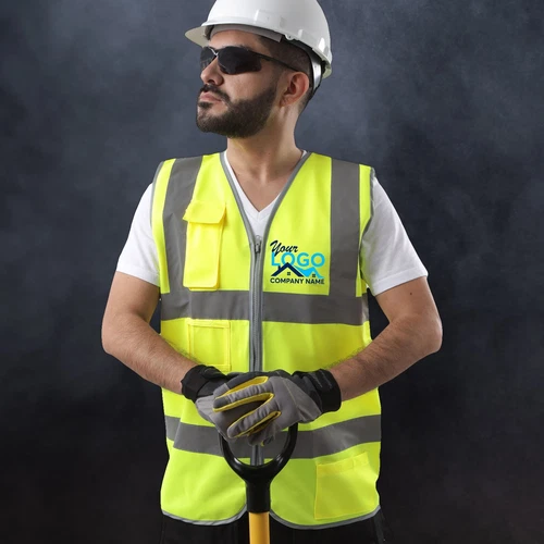 Pack of 10 Custom Hi-Vis Safety Vests – Full-Color Personalized Print image 8