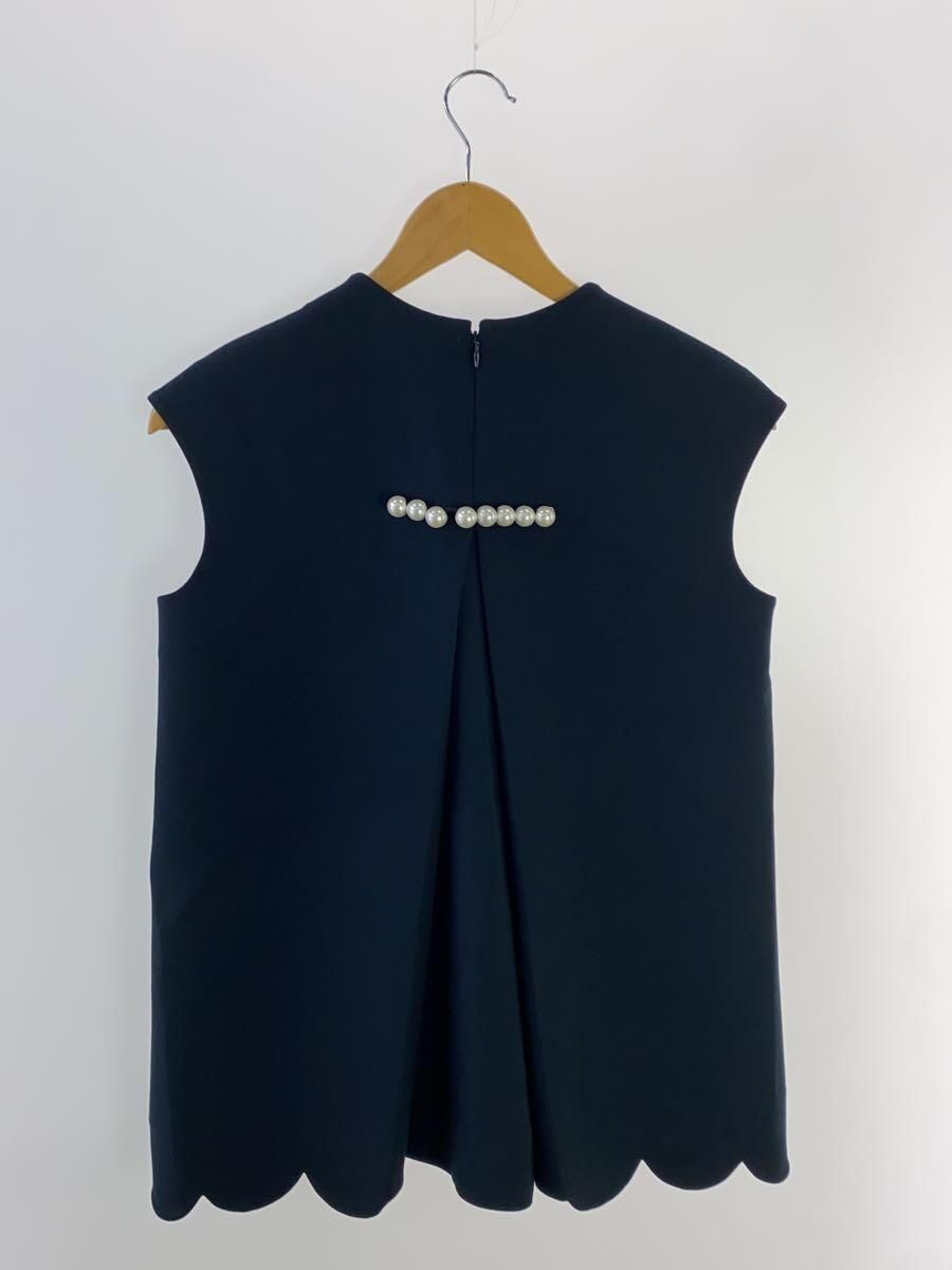 YOKO CHAN Other Sleeveless Top Pearl Decor 38 Polyester Navy YOKO CHAN Other Sleeveless Top Pearl Decor 38 Polyester Navy