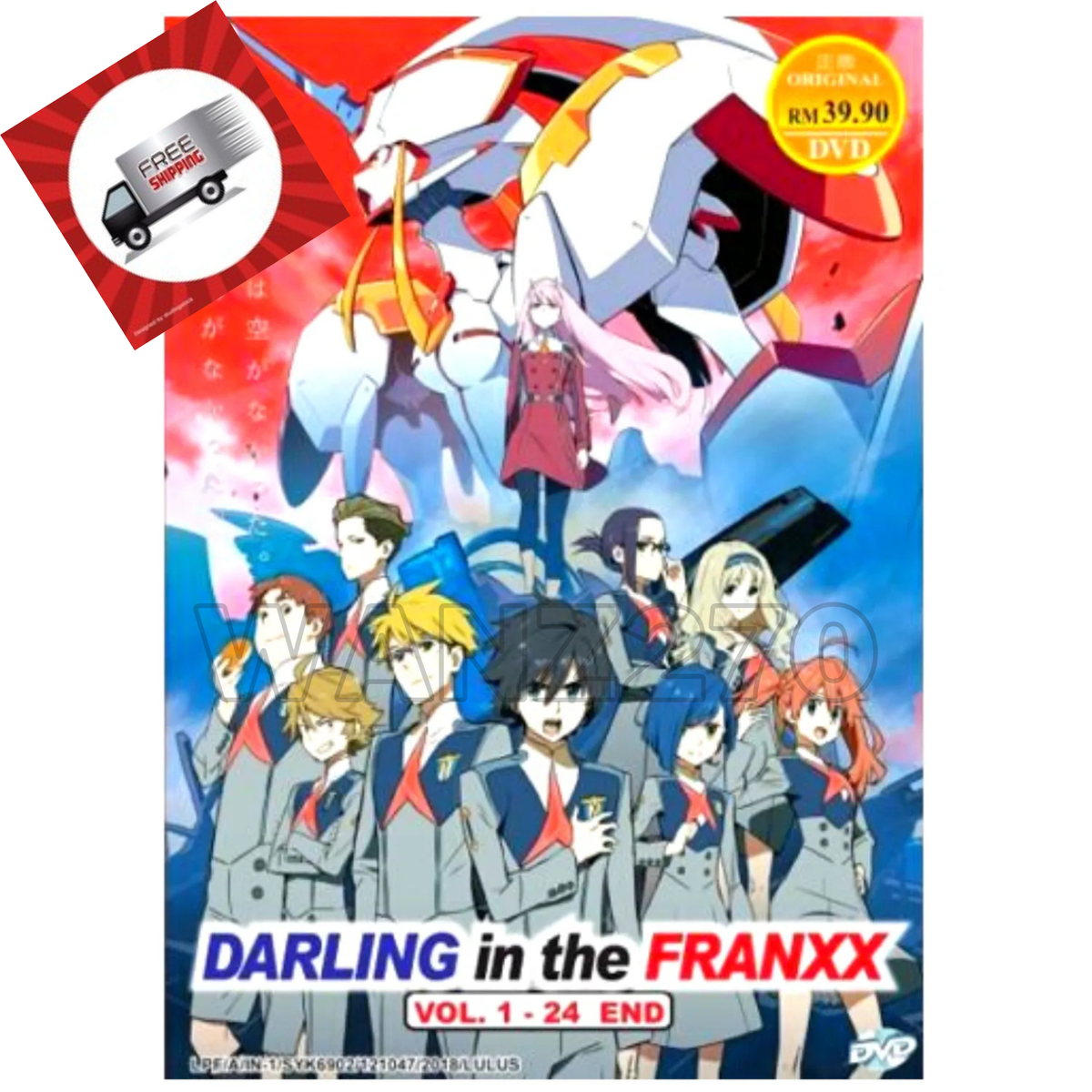 Darling In The FranXX Vol.1-24 Complete Series DVD English Dubbed