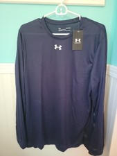 Under Armour Men's Locker Tee 2.0 Loose Midnight Navy L/S. Medium. NWT