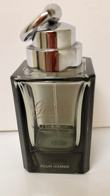 Gucci By Gucci Pour Homme Mens EMPTY Cologne Bottle 90 ML. Smoke