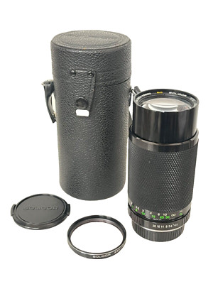 70er/80er SOLIGOR PENTAX K PK 80-200mm MACRO TELE ZOOM MC C/D OBJEKTIV + CASE JAPAN EX!