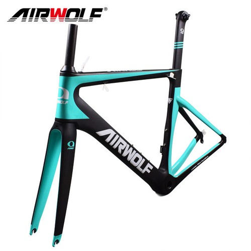 COMPLETO di telaio della bici in fibra di carbonio 48-56cm CARBON Strada  Bicicletta Reggisella frameset fork | eBay