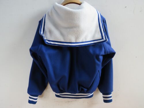 Vintage Powers Lettermans Varsity Jacket Blue/White Size 38 NOS - Picture 2 of 5