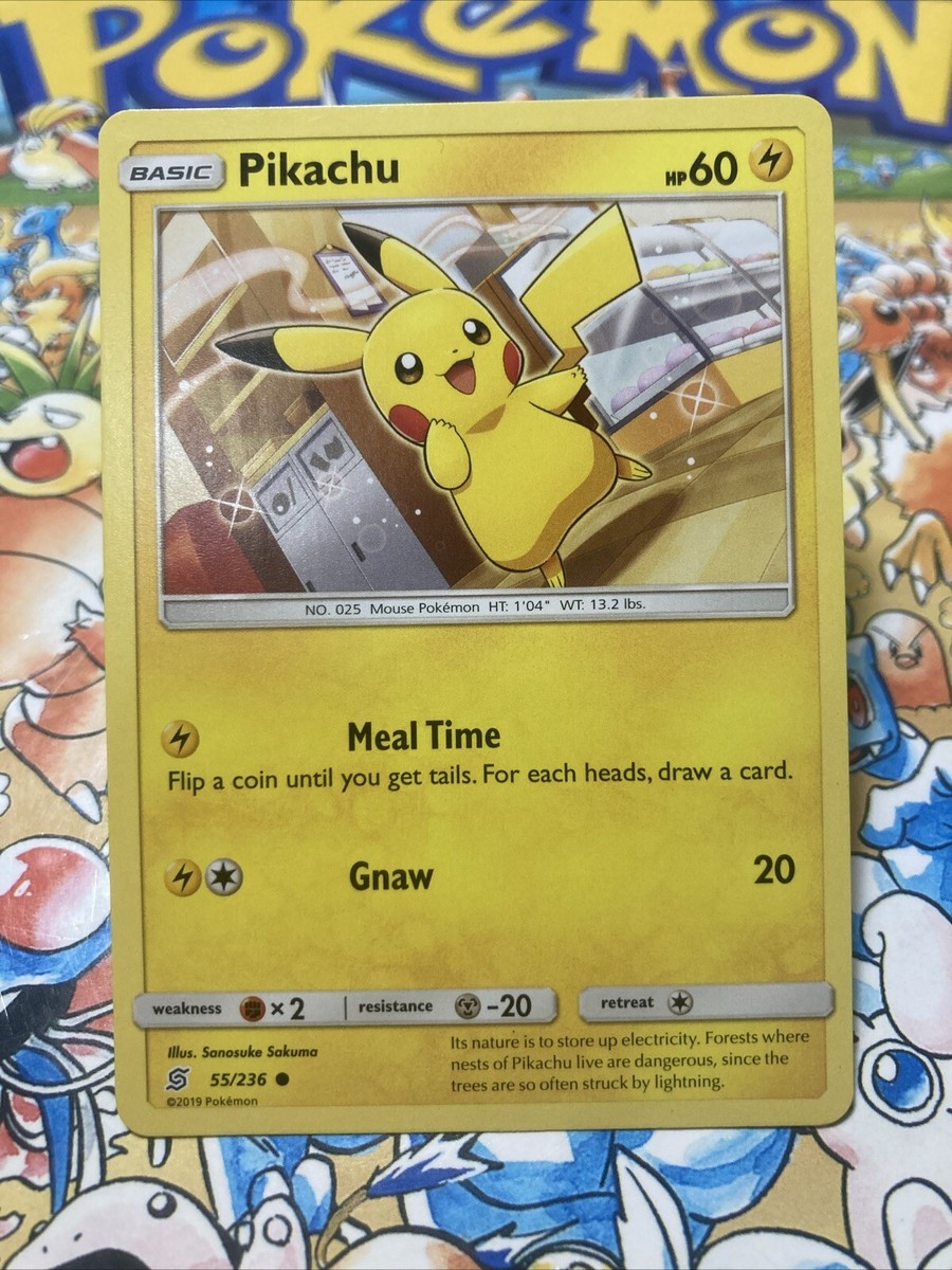 Pikachu 2019 Pokemon TCG Unified Minds Card 55/236 Near Mint