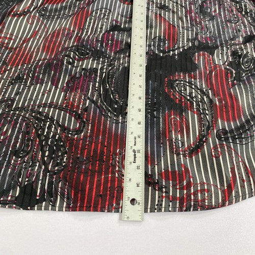 Luchiano Visconti Shirt Mens 4XL Gray Button Up Long Sleeve Paisley Striped - Picture 9 of 10