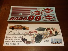 Little/Bickle 9 1994 ORKIN Ford Thunderbird 1/24th scale decals LoboGraphix