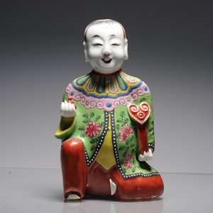 Antique Chinese Statue Porcelain Figure Qianlong/Jiaqi