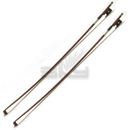 New Two (2) 1/8 Size Violin Bow Brazil Wood High Quality Free US Shipping - Picture 1 of 5
