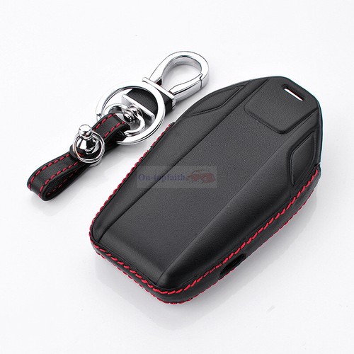For BMW 7 Series Leather LCD Display Key Fob Remote Bag Car Key Cover Case Shell - Picture 12 of 12