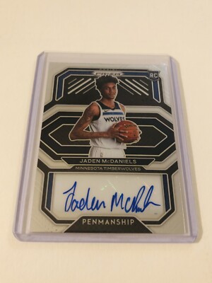 2020-21 JADEN MCDANIELS Panini Prizm Rookie Penmanship Auto #RP